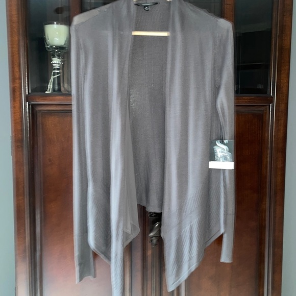 🎁 NWT Simply Vera Vera Wang Chiffon Flyaway Cardigan Womens Medium - Picture 2 of 9